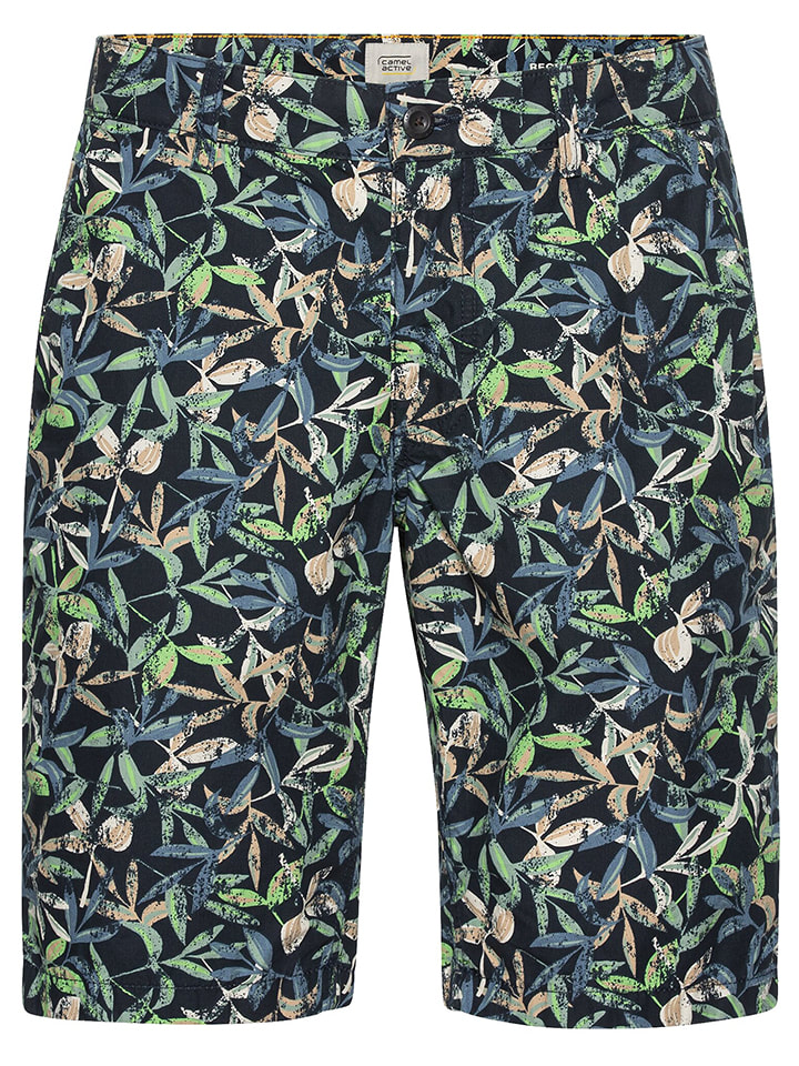 Camel Active Szorty w kolorze granatowym ze wzorem rozmiar: W31