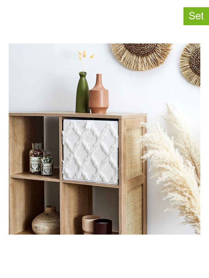 The Home Deco Kids Skrzynki (2 szt.) w kolorze beżowym - 30 x 30 x 30 cm rozmiar: onesize