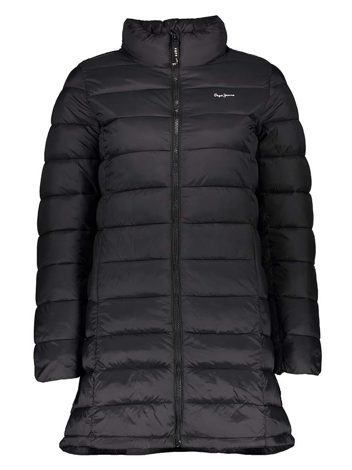 Pepe Jeans Płaszcz pikowany w kolorze czarnym rozmiar: M