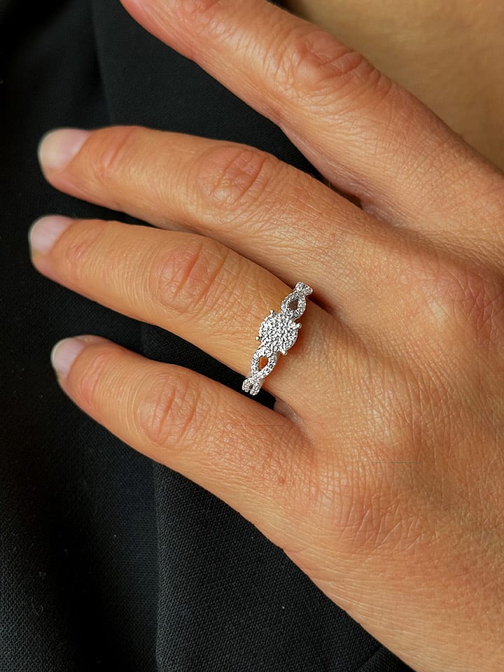 OR Carats Złoty pierścionek z diamentami rozmiar: 58