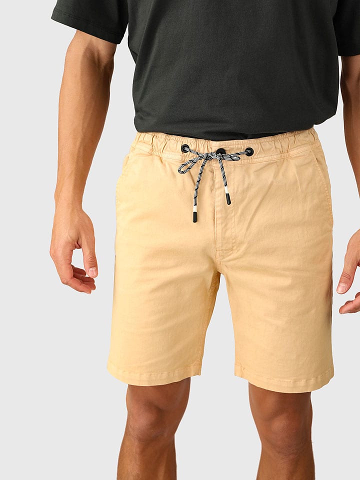 Brunotti Szorty "Carlos" w kolorze beżowym rozmiar: S