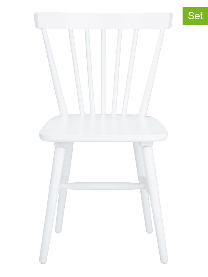 Safavieh Krzesła (2 szt.) "Winona" w kolorze białym - 52 x 83 x 51 cm rozmiar: onesize