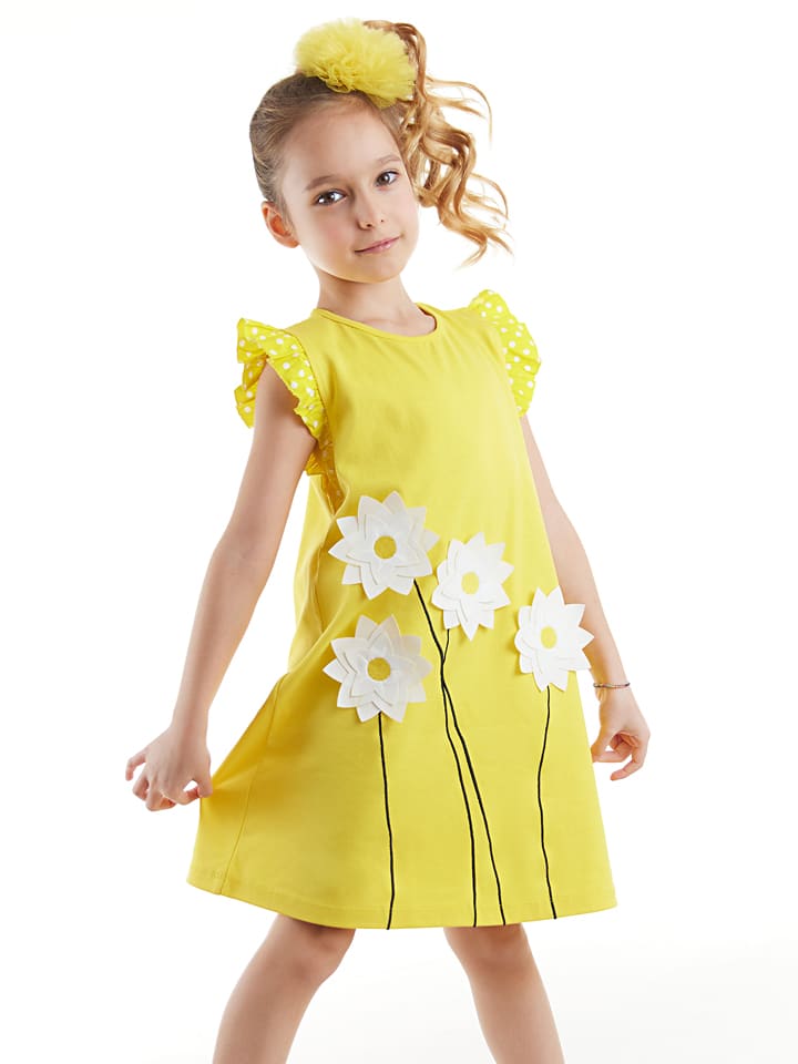 Denokids Sukienka "Yellow Daisy" w kolorze żółtym rozmiar: 104