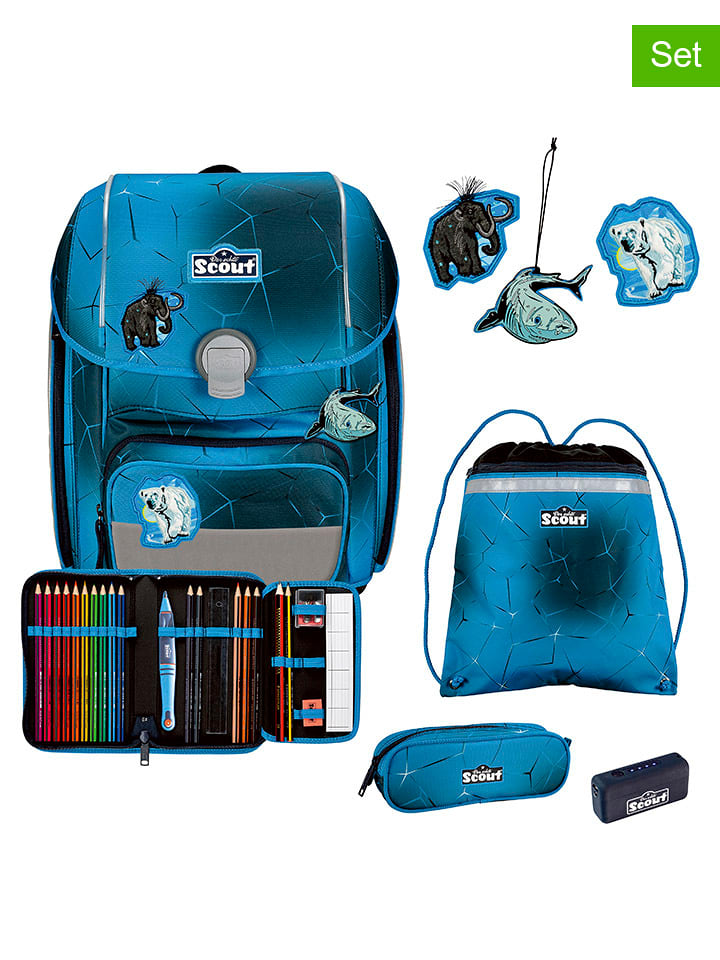 Scout 4-częściowy zestaw szkolny "Polar Blue" w kolorze niebieskim rozmiar: onesize