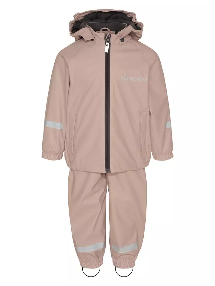 HULABALU 2-częściowy zestaw przeciwdeszczowy "Pixy" w kolorze jasnoróżowym rozmiar: 80