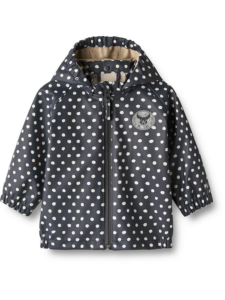 Wheat Kurtka przeciwdeszczowa "Chardy" w kolorze czarno-kremowym rozmiar: 92