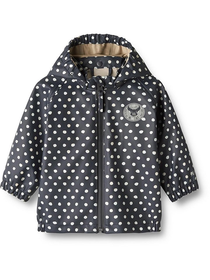 Wheat Kurtka przeciwdeszczowa "Chardy" w kolorze czarno-kremowym rozmiar: 92