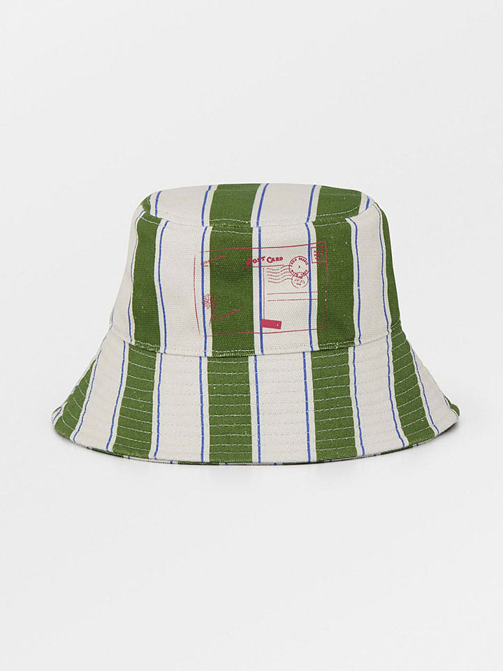 Becksöndergaard Kapelusz w kolorze biało-zielonym rozmiar: XS/S