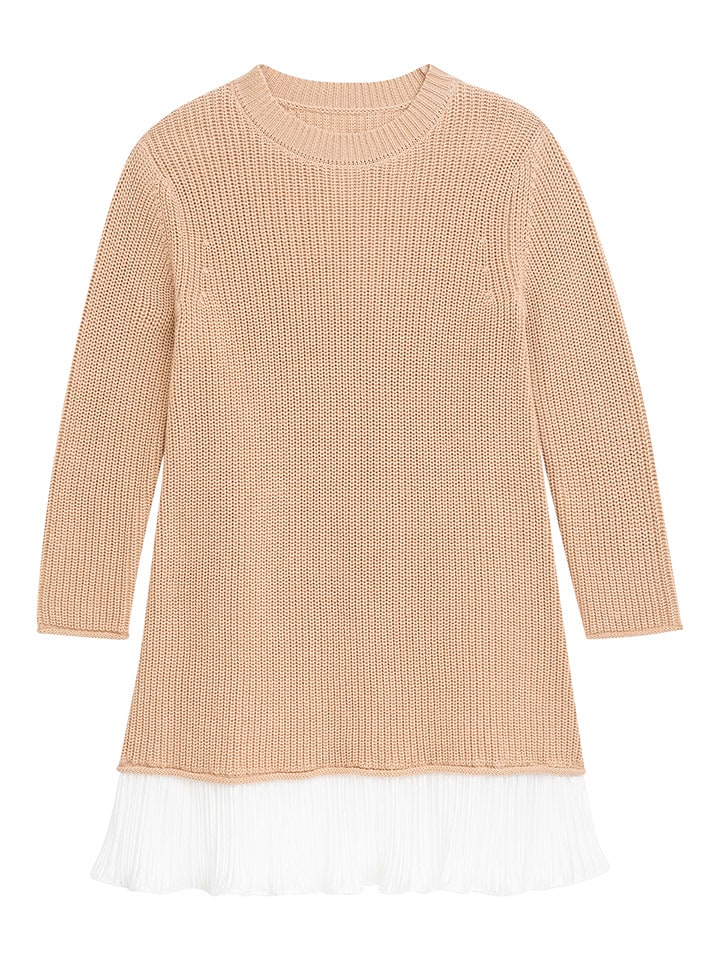 Danamade Sukienka dzianinowa "Disabella" w kolorze beżowym rozmiar: 164