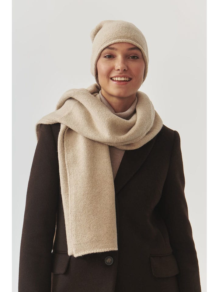 TATUUM Szal "Dena" w kolorze beżowym - 170 x 50 cm rozmiar: onesize