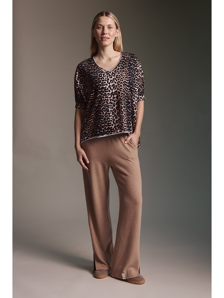 Cotton Candy Koszulka w kolorze jasnobrązowo-czarnym rozmiar: XL