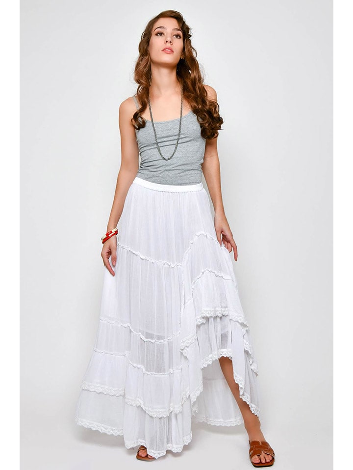 H.H.G. Spódnica w kolorze białym rozmiar: L