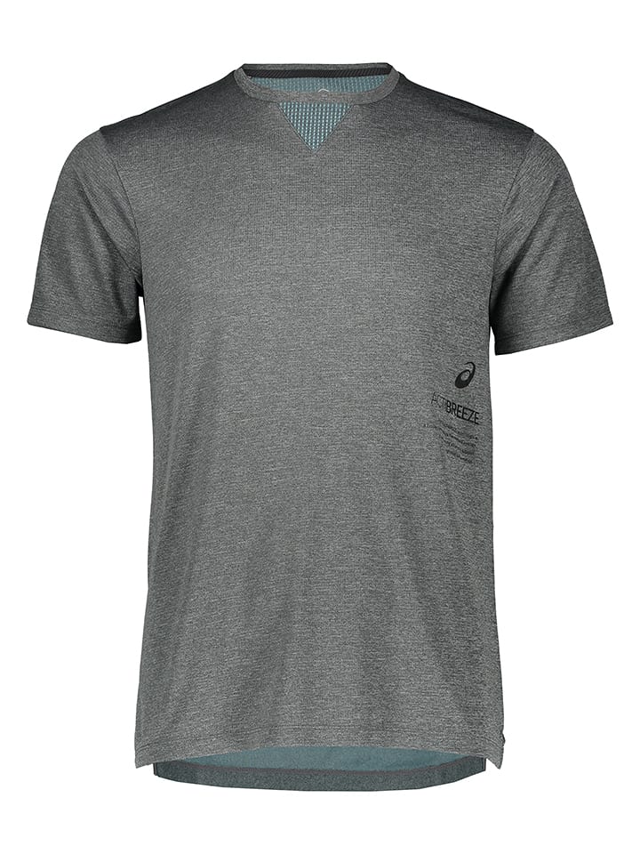 asics Koszulka funkcyjna w kolorze szarym rozmiar: M