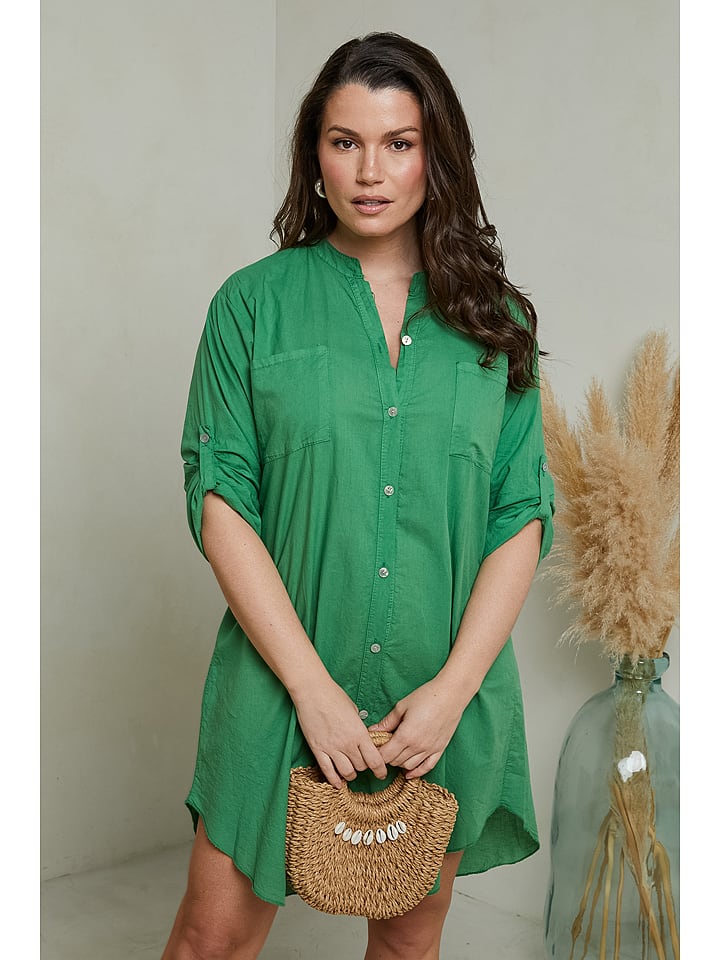 Curvy Lady Sukienka w kolorze zielonym rozmiar: 48/50