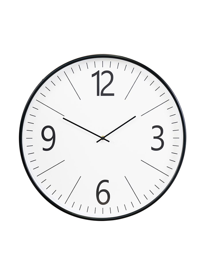 House Nordic Zegar ścienny w kolorze biało-czarnym - Ø 51 cm rozmiar: onesize