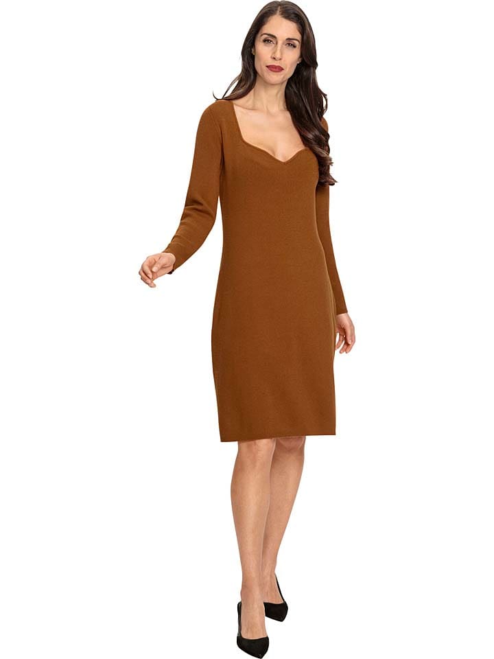 Heine Sukienka w kolorze jasnobrązowym rozmiar: 40