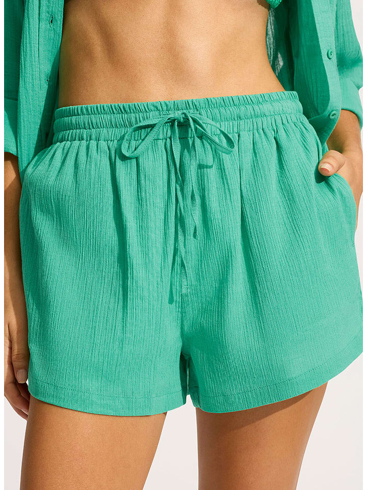 Seafolly Szorty w kolorze zielonym rozmiar: M
