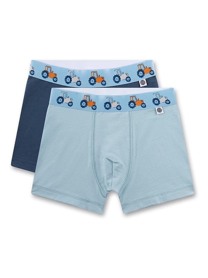 Sanetta Bokserki (2 pary) w kolorze błękitno-niebieskim rozmiar: 128