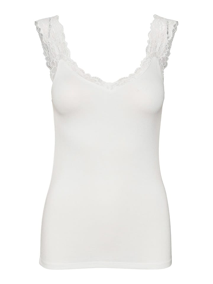 Vero Moda Top "Rosa" w kolorze białym rozmiar: XXL