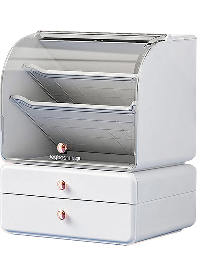 Joybos Organizer w kolorze białym na kosmetyki - 25,5 x 32 x 20,5 cm rozmiar: onesize