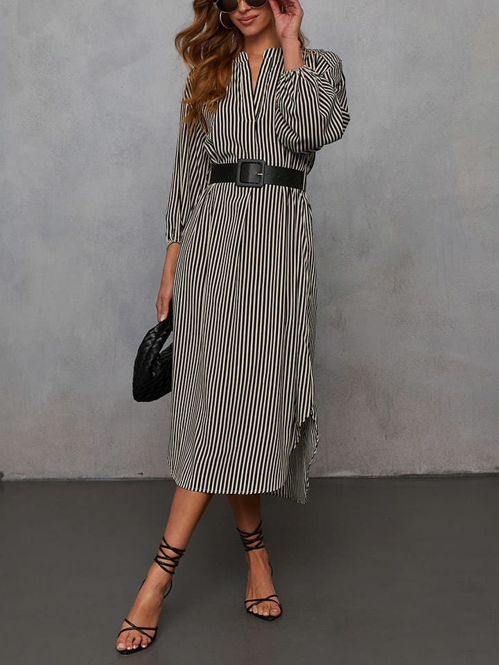 LA Angels Sukienka w kolorze czarno-beżowym rozmiar: M