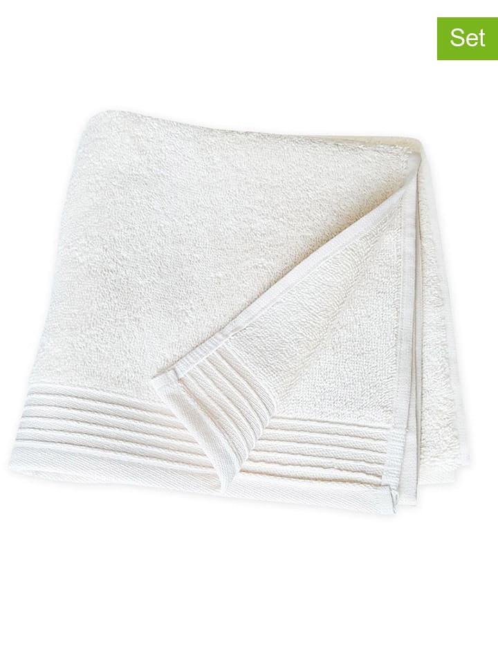 Framsohn Ręczniki (4 szt.) "Premium" w kolorze białym dla gości rozmiar: 30x50 cm