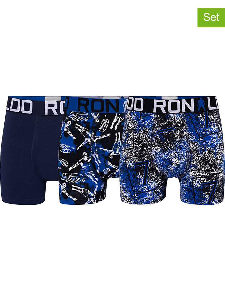 CR7 Bokserki (3 pary) w kolorze granatowym rozmiar: 122-134