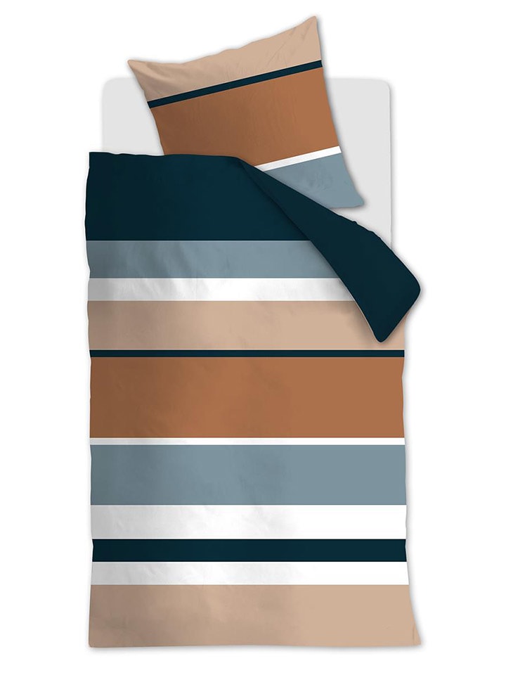 Ambiante Komplet pościeli satynowej "Andy" ze wzorem rozmiar: 155x220 cm