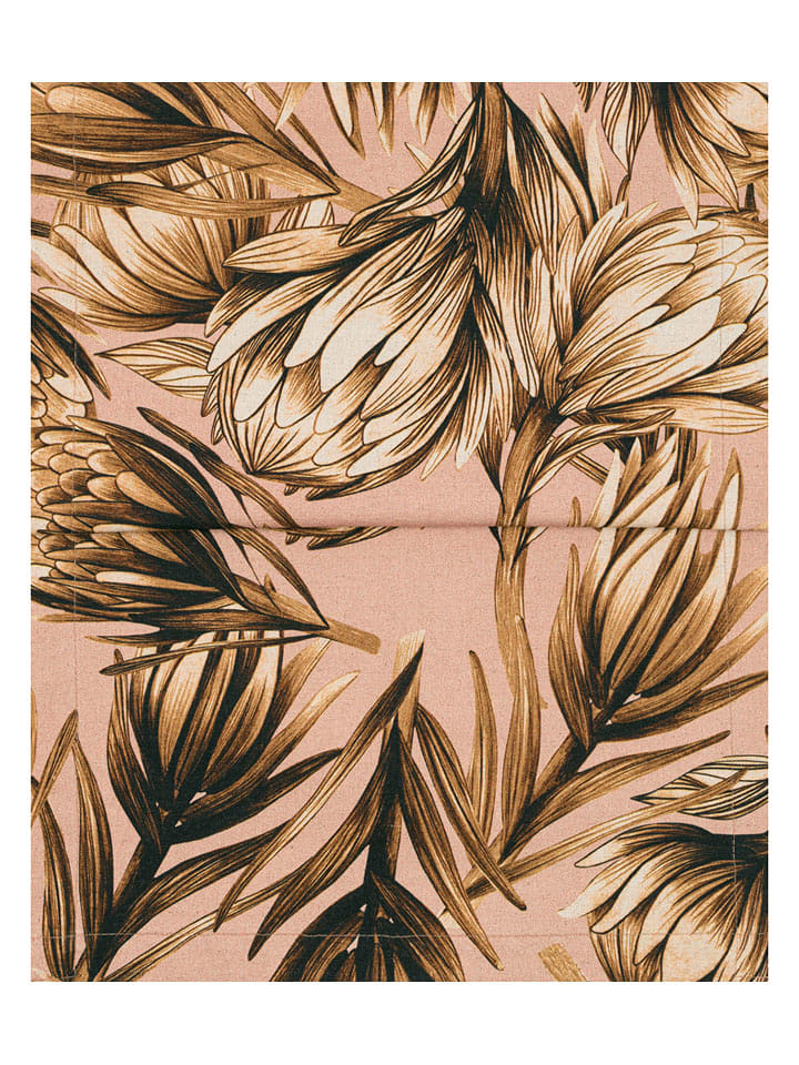 Magma Heimtex Bieżnik "Protea" w kolorze jasnoróżowo-jasnobrązowym - 145 x 40 cm rozmiar: onesize