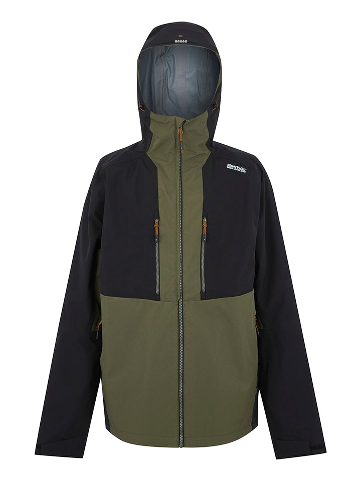Regatta Kurtka funkcyjna 3w1 "Sacramento" w kolorze oliwkowo-czarnym rozmiar: 3XL