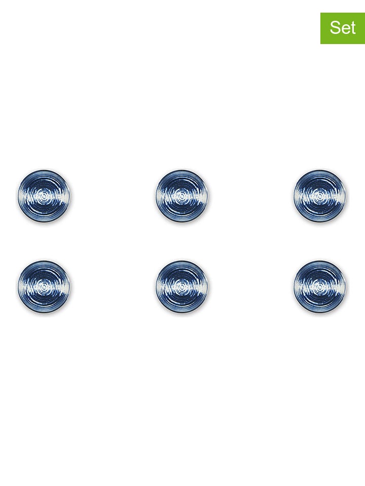 Trendy Kitchen by EXCÉLSA Miski (6 szt.) "Ermes" w kolorze granatowo-białym - 625 ml rozmiar: onesize