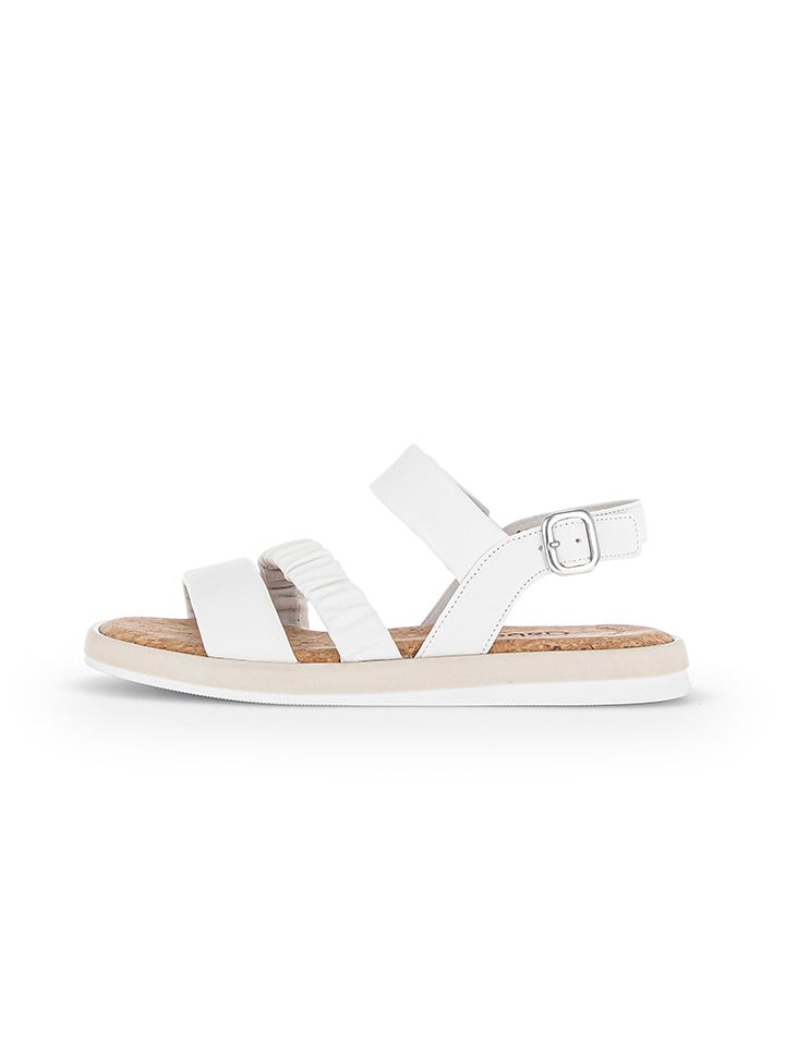 Gabor Skórzane sandały w kolorze bialym rozmiar: 40