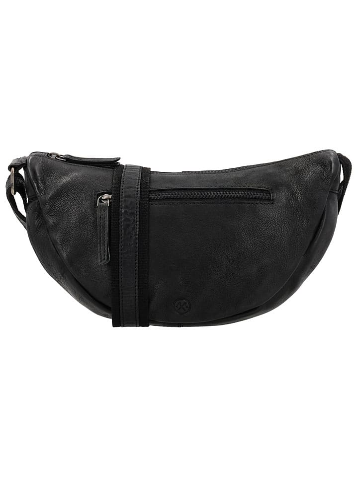 HIDE & STITCHES Skórzana saszetka w kolorze czarnym - 32 x 17 x 10 cm rozmiar: onesize