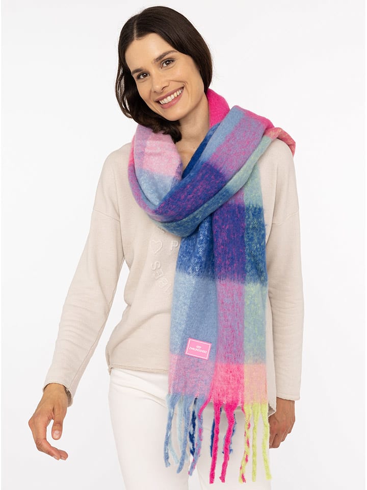 Zwillingsherz Szal ze wzorem - 240 x 41 cm rozmiar: onesize