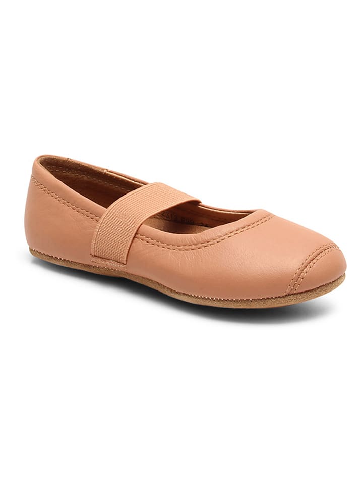 bisgaard Skórzane baleriny w kolorze beżowym rozmiar: 36