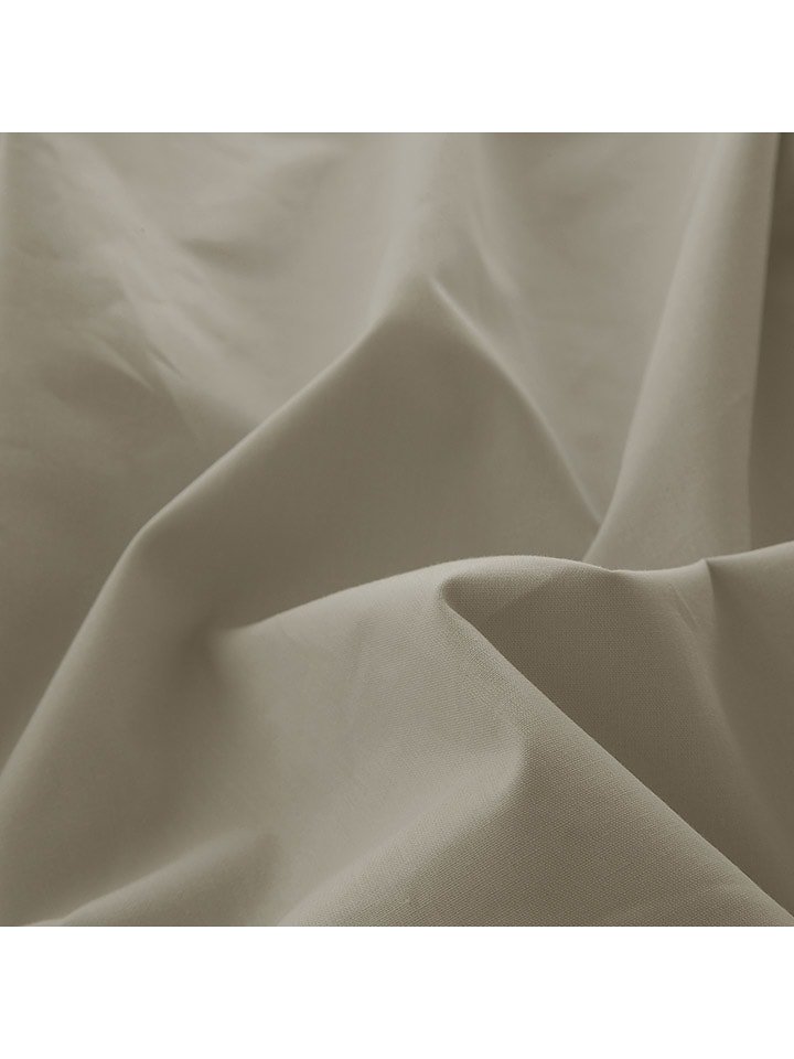 Monsun Perkalowe prześcieradło "Beige" w kolorze białym rozmiar: 200x190/200 cm