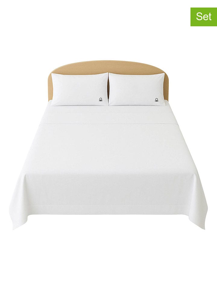 Benetton 4-częściowy zestaw w kolorze białym rozmiar: 240x240 cm