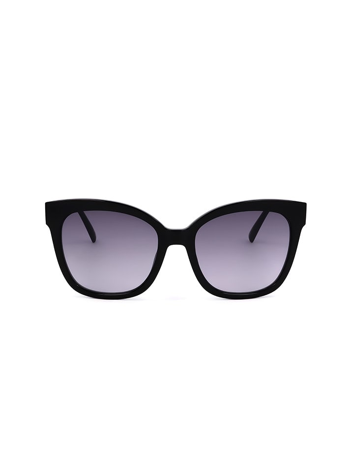 Karen Millen Damskie okulary przeciwsłoneczne w kolorze czarno-granatowym rozmiar: 56