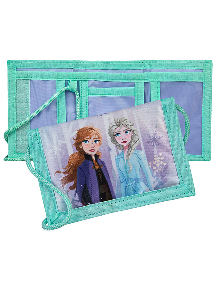 Disney Frozen Portfel "Kraina Lodu" w kolorze turkusowo-fioletowym - 9,5 x 13,5 x 12,5 cm rozmiar: onesize