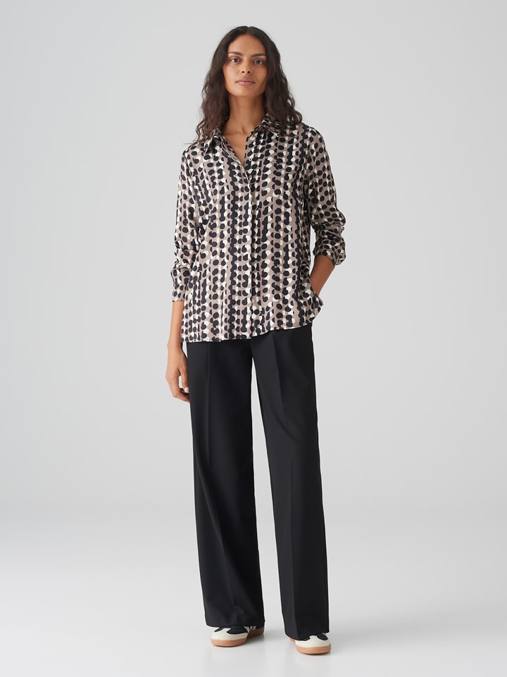 OPUS Bluzka w kolorze szarobrązowym rozmiar: 44