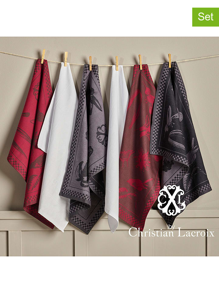 CXL by Christian Lacroix Ściereczki (2 szt.) w kolorze białym do naczyń rozmiar: 50x70 cm