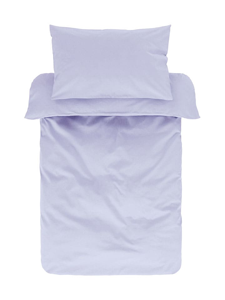 Jotex Komplet pościeli perkalowej "Zack Mini" w kolorze fioletowym rozmiar: 100x130 cm