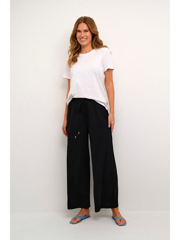 Kaffe Spodnie w kolorze czarnym rozmiar: L