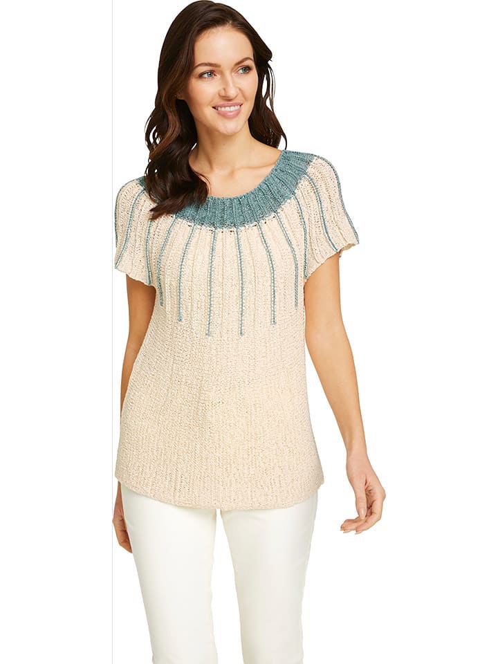 Heine Sweter w kolorze beżowym rozmiar: 44/46