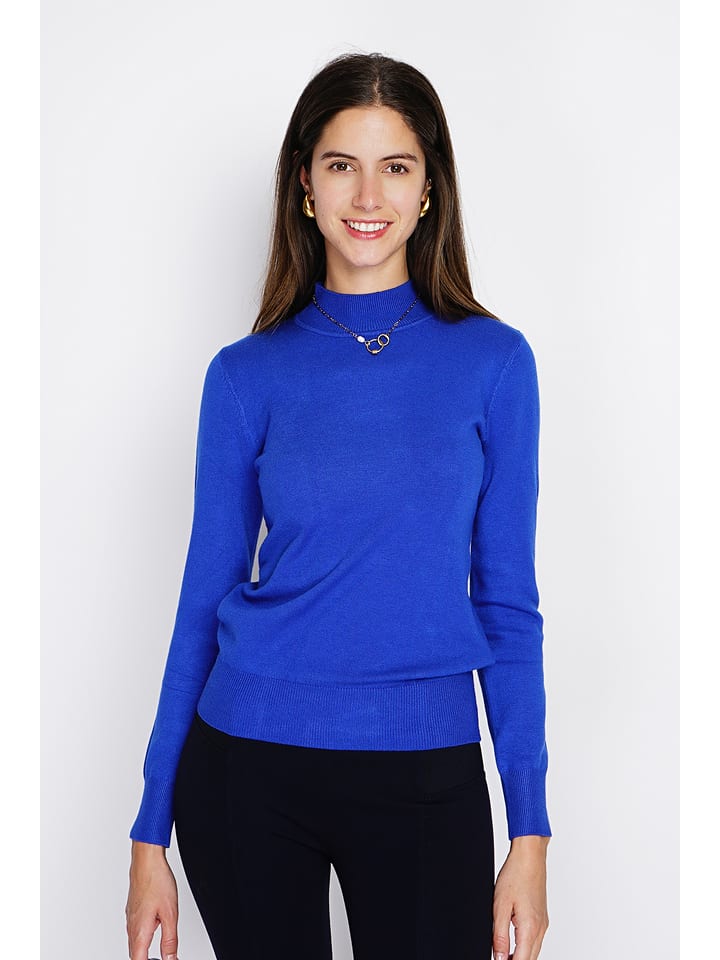 ASSUILI Sweter w kolorze niebieskim rozmiar: 38