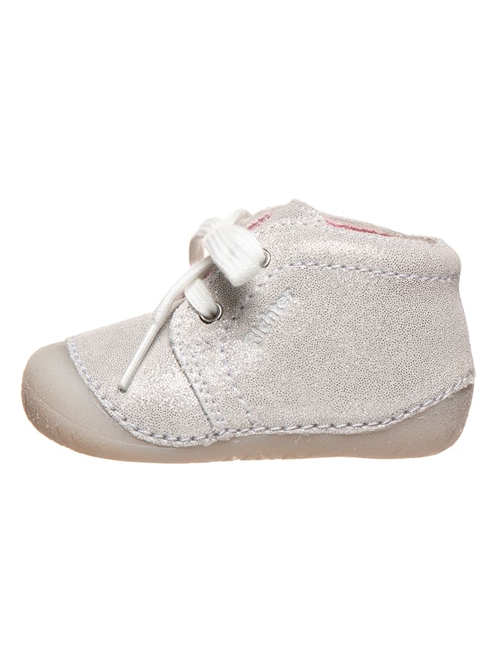 Richter Shoes Skórzane buty w kolorze białym do nauki chodzenia rozmiar: 22