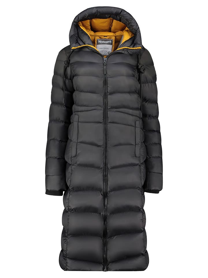 Geographical Norway Płaszcz pikowany "Berangere" w kolorze czarnym rozmiar: XXL