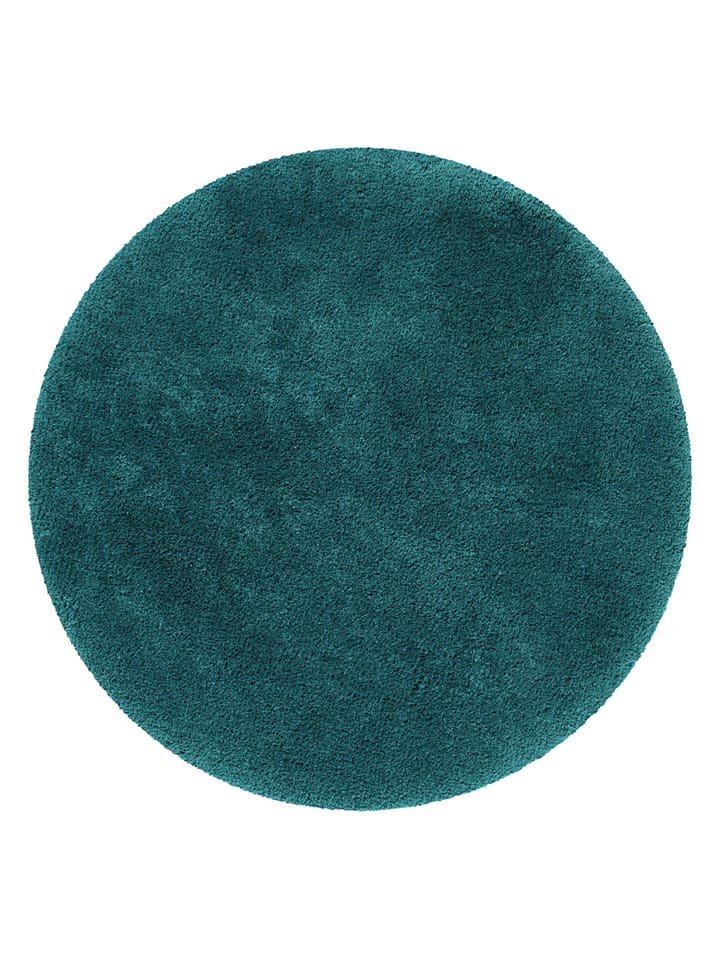 Homie Living Dywanik łazienkowy "Porto Azzurro" w kolorze morskim rozmiar: 90 cm