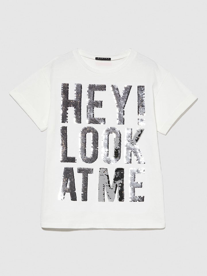 Sisley Koszulka w kolorze białym rozmiar: 140