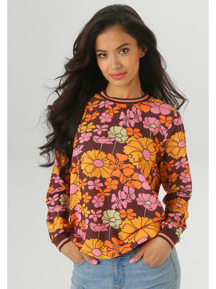 Aniston Bluzka w kolorze żółto-bordowo-pomarańczowym rozmiar: 42